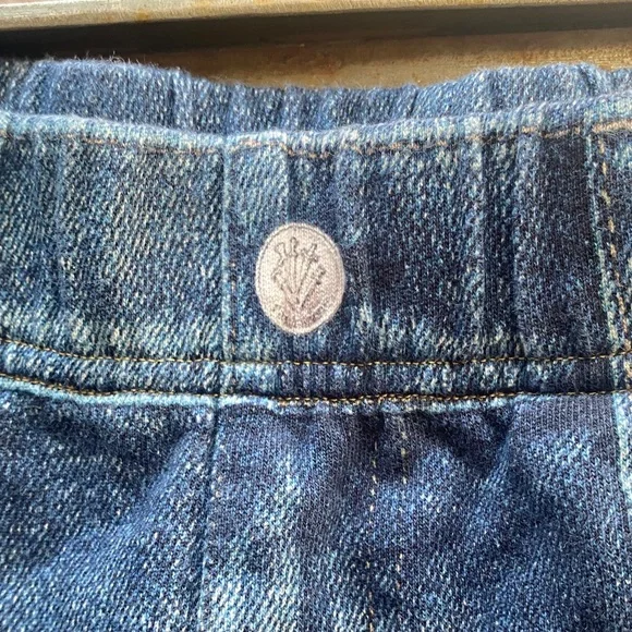 rag & bone Miramar Imitation Denim Print French Terry Shorts w/Side Pockets. Lrg - Picture 3 of 10